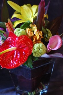 Ανθούριο σε διάταξη λουλουδιών