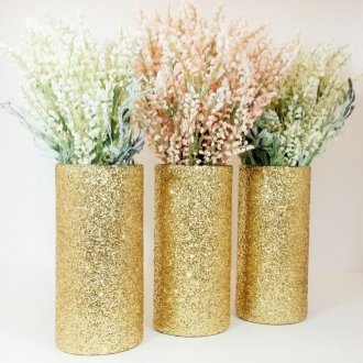 Sequined Vase Decor