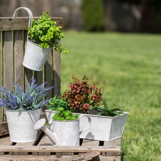 Μεταλλικό γλάστρα για τον κήπο