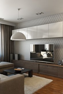 Υψηλής τεχνολογίας φωτισμός σαλόνι με ενσωματωμένο ελαφρύ και κρεμαστό στρογγυλό λαμπτήρα