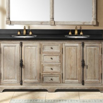 Ρουστίκ διπλό νεροχύτη