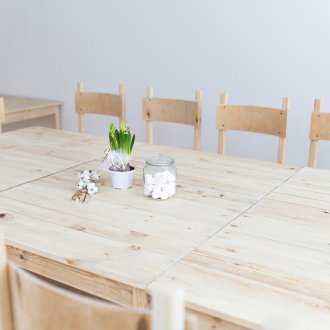 Στερεά τραπέζι πεύκου