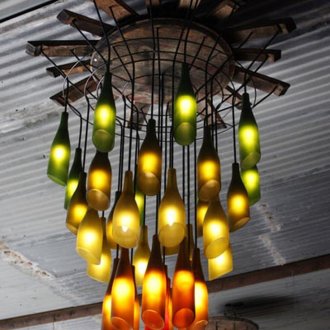 Διακόσμηση μπουκαλιών κορδέλας