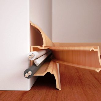 Ευρεία βάση με εσοχή για καλώδια