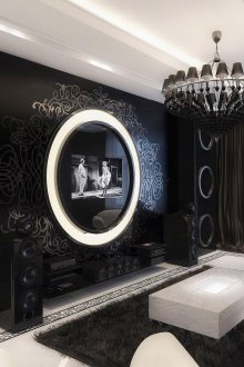 Σε ένα μεγάλο δωμάτιο, το μαύρο φαίνεται πολύ κερδοφόρο