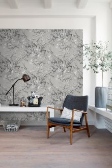 Γκρι κουρτίνες στο υπνοδωμάτιο