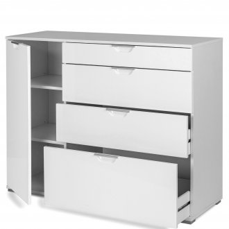 Λευκό γυαλιστερό συρτάρι