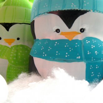 Πλαστικά μπιμπερό πιγκουίνους