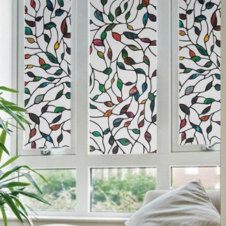 Βιτρώ γυαλί με φύλλα