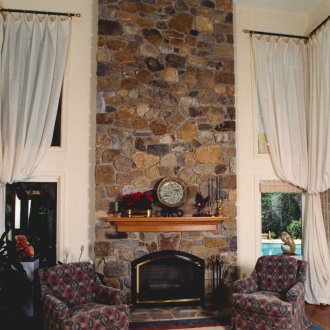 Γύψος διακοσμητική πέτρα στο αγγλικό εσωτερικό