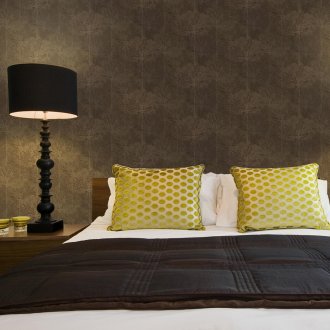 Καφέ ανάγλυφο ταπετσαρία