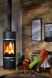 Σόμπα στο εσωτερικό της σοφίτας