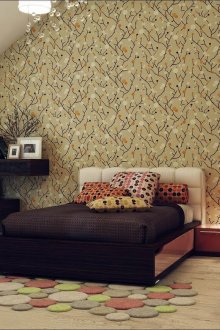 Ταπετσαρία διπλής όψης στο υπνοδωμάτιο