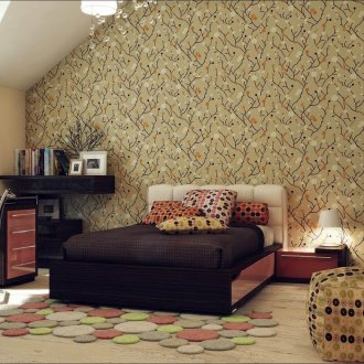 Το χρώμα βατόμουρου στο εσωτερικό του υπνοδωματίου