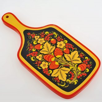 Πίνακας κοπής με ζωγραφική Khokhloma