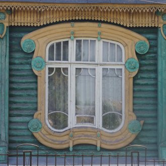Παράθυρο Gorokhovets με γλυπτά