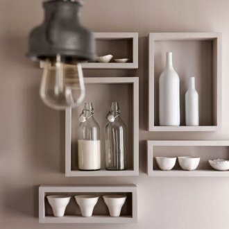 Διακοσμητικά ράφια στην κουζίνα