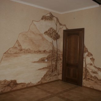 Art Nouveau πόρτα στο διάδρομο