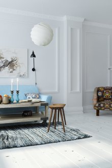 Σκανδιναβική διακόσμηση σαλόνι