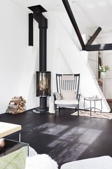 Ασπρόμαυρο σκανδιναβικό εσωτερικό