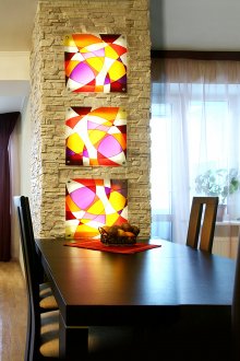 Φωτισμένα γυάλινα φώτα