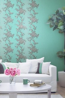 Elysium ταπετσαρία στο εσωτερικό του καθιστικού