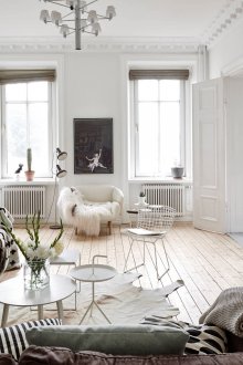 Φωτεινό σαλόνι σκανδιναβικού στυλ