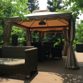 Κουρτίνες με πλέγμα για κληματαριά