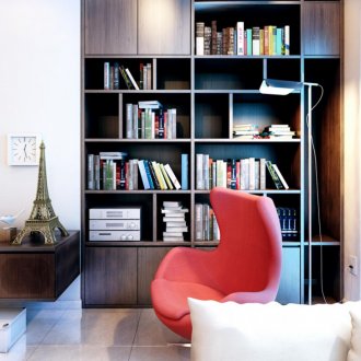 Ένας χώρος για να διαβάσετε στο εσωτερικό του αρχοντικού