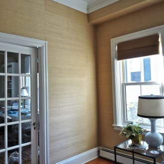 Μπαμπού ταπετσαρία στο εσωτερικό του σπιτιού