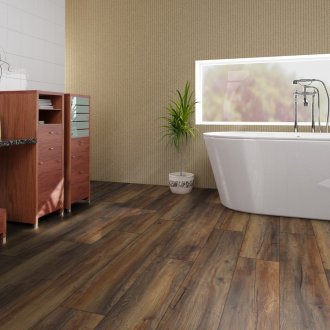 Αδιάβροχο laminate δάπεδο στο μπάνιο