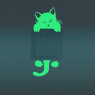 Φωτεινό αυτοκόλλητο γατών