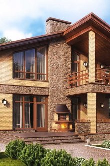 Στέγη του εξοχικού σπιτιού με σοφίτα