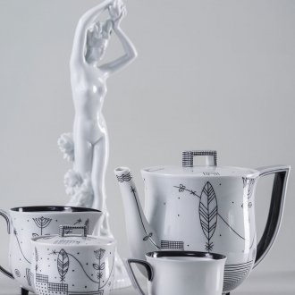 Σετ τσαγιού πορσελάνης της Βιέννης