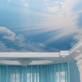 3d οροφή με ουρανό