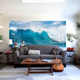 Τοιχογραφία με το κύμα της θάλασσας
