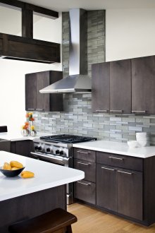 Taupe μικρή κουζίνα