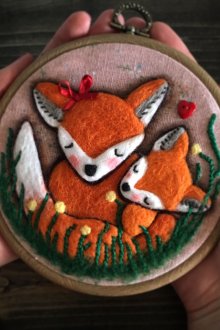 Ογκομετρική εικόνα με κεντήματα