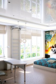 Ζωνοποίηση θέρμανσης, κρεβάτι και γραφείο στο δωμάτιο για έφηβο αγόρι