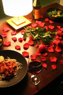 Κλασικό ρομαντικό δείπνο