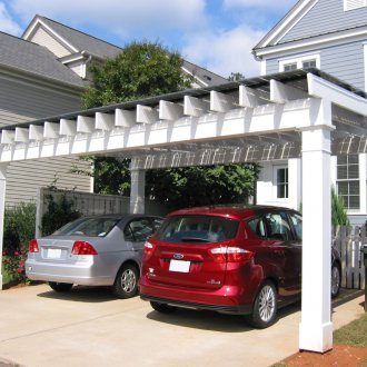 Vit carport