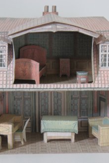 Έπιπλα από χαρτί κουκλόσπιτο