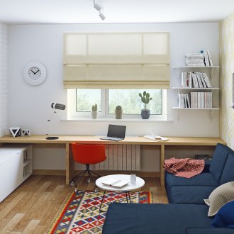 Σαλόνια σκανδιναβικού στυλ και χώρο εργασίας