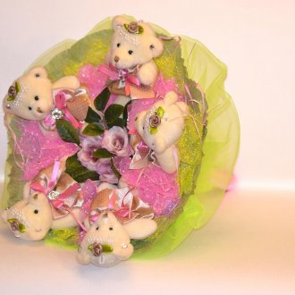 Μπουκέτο με αρκούδες