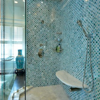 Μπλε μωσαϊκό σε ανατολίτικο ύφος