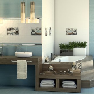 Ιαπωνικά στυλ μπλε πλακάκια