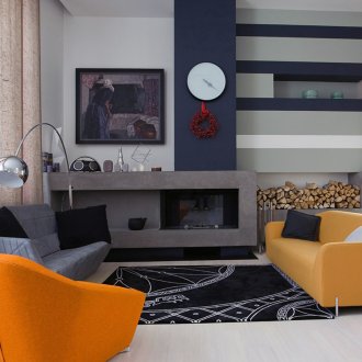 Constructivism στυλ εσωτερικό σαλόνι