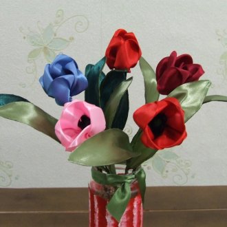 Κορδέλα λουλούδια