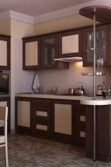 Κουτί κουζίνας με ράφια φιαλών