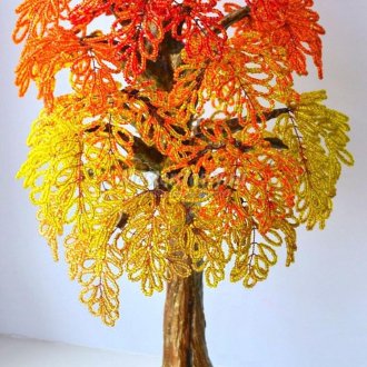 Φθινόπωρο δέντρο από χάντρες